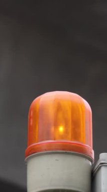 Yanıp sönen acil durum ışığı uyarı ışığı. Yüksek kaliteli FullHD görüntüler