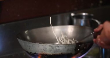 Erişte. Hint sokak yemeği. Yüksek kalite 4K görüntü. Yüksek kalite 4k görüntü