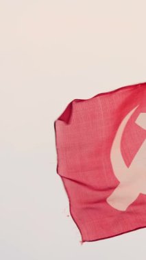 Çin Komünist Partisi ya da SSCB ya da Kerala Hindistan bayrak arka planı büyük sembol 4k 