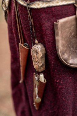 Vintage gümüş mistisizm soyutlaması üzerinde Viking tılsımları. Yüksek kalite fotoğraf
