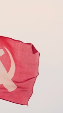 Çin Komünist Partisi ya da SSCB ya da Kerala Hindistan bayrak arka planı büyük sembol 4k 