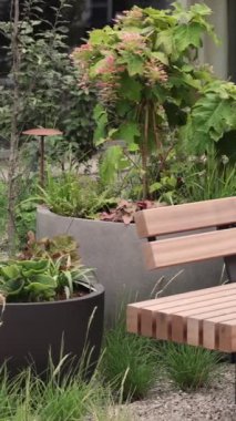 Avrupa 'da kentsel gelişimde bir bank, hükümet tarafından iyi bir çalışma. Yüksek kalite 4k görüntü