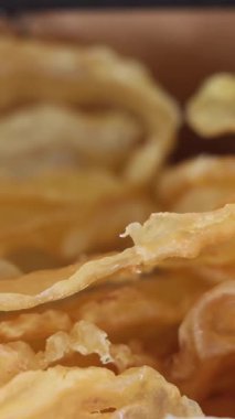 Markette kurutulmuş Tiny Pieces Fish Maw. Yüksek kalite 4k görüntü