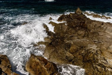 LaDigue Taşları Rocky Sahili. Yüksek kalite fotoğraf
