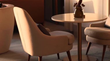 Sıcak, güneşli bir iç mekanın küçük bir parçası. Yüksek kalite 4k görüntü