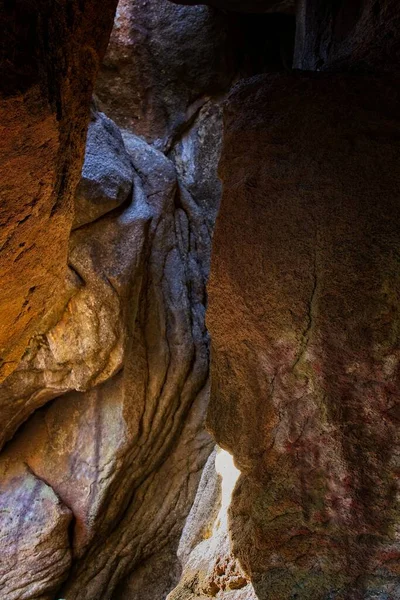 stock image A mysterious cave entrance at Buffalo Park, Flagstaff, Arizona.