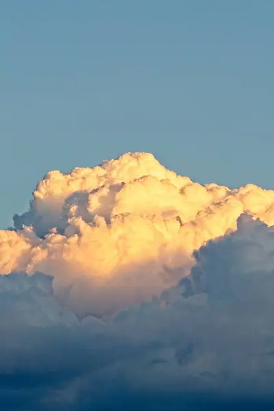 Stora Vita Moln Blå Himmel Arizona — Stockfoto