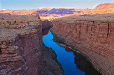 Colorado River as seen from  Navajo Bridge, Arizona. clipart