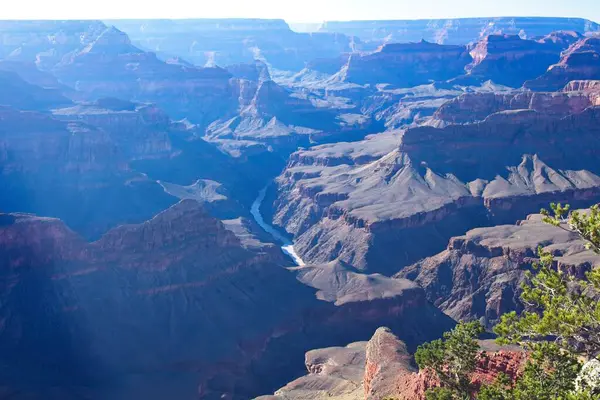 stock image View of the Colorado River from the South Kaibab Trail. Grand Canyon, Arizona.