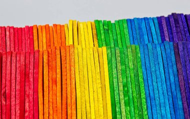 Background, closeup  of vivid colored sticks. clipart