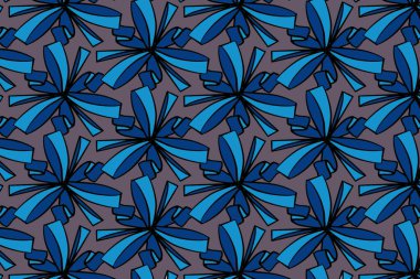 Mavi fiyonk deseni. Resim Duvar Kağıdı İçin Parlak Renkli Moda Tasarımı.