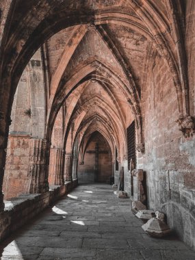 Kudüs, İsrail 'deki eski taş kemer.