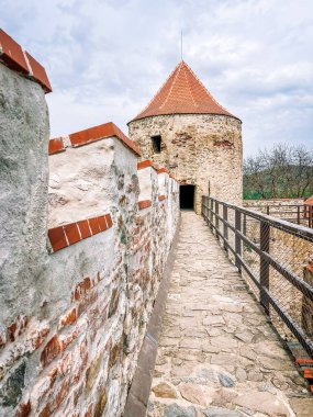Tallinn, Estonya 'daki eski taş duvarlar