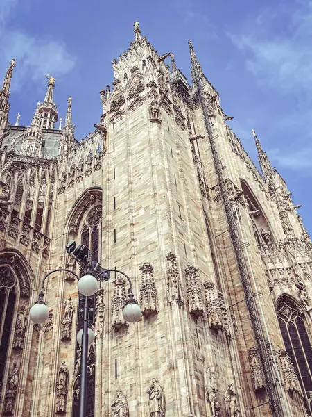 Duomo Milano 이렇게 말합니다 — 스톡 사진