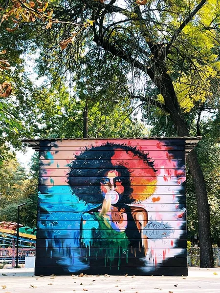 şehirde renkli grafiti