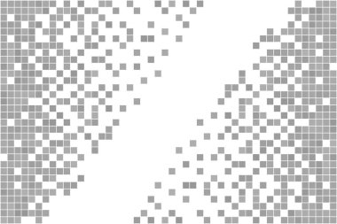 Gri ve beyaz piksel arka plan. Soyut vektör illüstrasyonu. Modern teknoloji tasarımı.