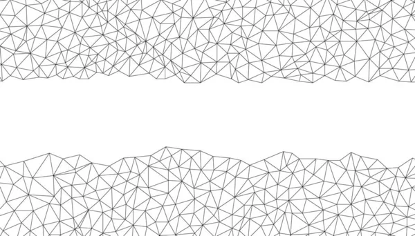 Bannière Abstraite Poly Graphique Géométrique Basse Contexte Des Facettes Triangulaires — Image vectorielle
