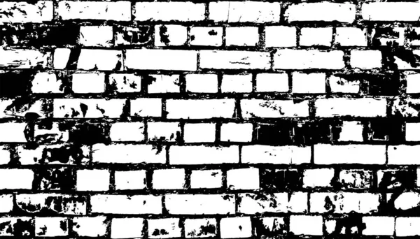 Старий Цегляний Фон Стіни Грандж Векторний Візерунок Вінтажна Ілюстрація Дизайну — стоковий вектор
