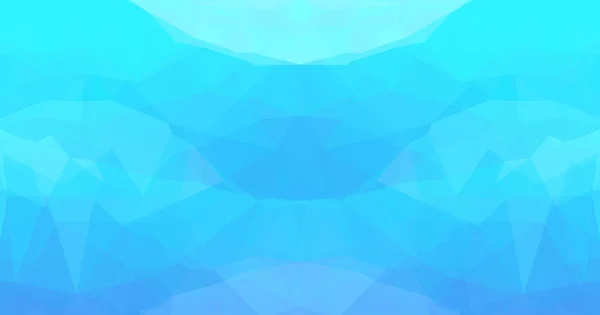 Blå Abstrakt Havsutsikt Vektorbakgrund Triangel Design Bild — Stock vektor
