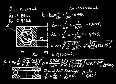 Okul yönetim kurulunda fiziksel denklemler. Vektör elle çizilmiş illüstrasyon. Klasik eğitim bilimsel arka planda sona erdi.