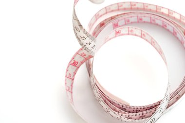 beyaz beyaz zemin üzerine izole bant ölçme