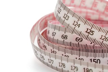 beyaz beyaz zemin üzerine izole bant ölçme