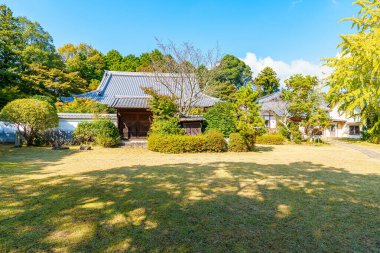 Nara 'daki Houtoku-ji tapınağı, Japonya' daki Nara ili. (10-26-2023 'te çekildi.)
