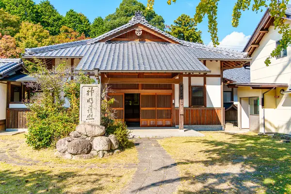 Nara 'daki Houtoku-ji tapınağı, Japonya' daki Nara ili. (10-26-2023 'te çekildi.)