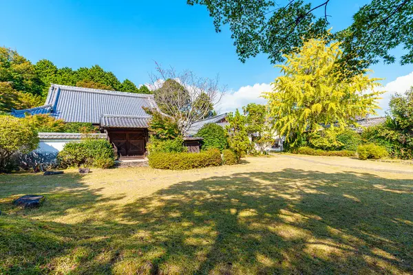 Nara 'daki Houtoku-ji tapınağı, Japonya' daki Nara ili. (10-26-2023 'te çekildi.)