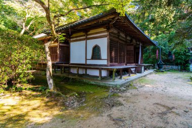 Tenri şehrindeki Chougakuji tapınağı, Japonya 'daki Nara ili. (11-01-2023 'te çekildi.)