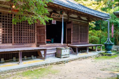 Tenri şehrindeki Chougakuji tapınağı, Japonya 'daki Nara ili. (11-01-2023 'te çekildi.)
