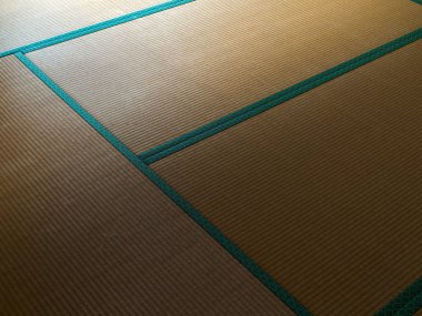 Eski bir Japon evinin içi.