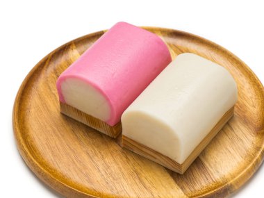 Geleneksel Japon Kamaboko balık keki Yeni Yıl için