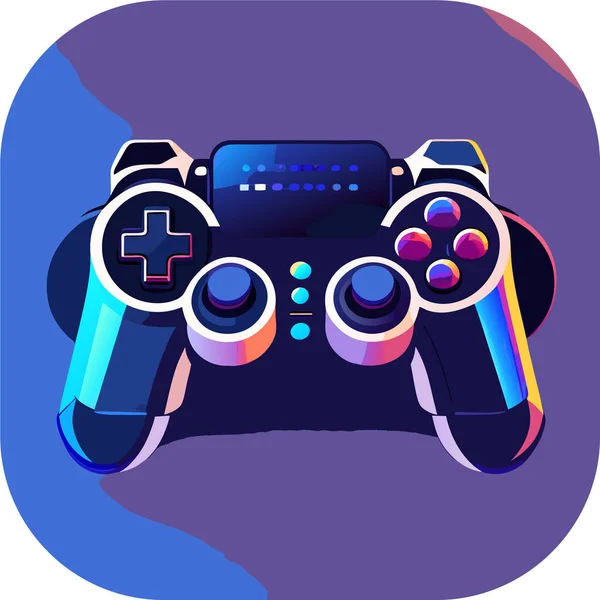 Herní Ovladač Přírodní Barvy Minimalistický Video Gamepad Ploché Ikony Pro — Stockový vektor