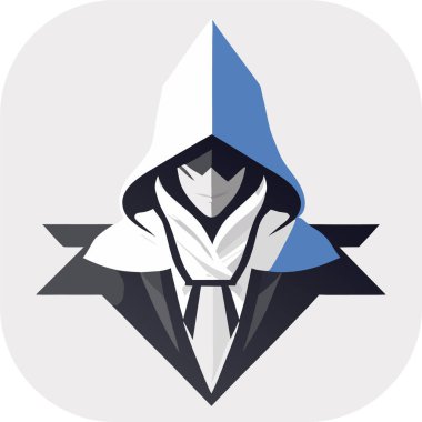Suikastçı karakter vektörü, esports logo tasarım vektörü için suikastçı illüstrasyonu, hayran sanatı. vektör illüstrasyonu.