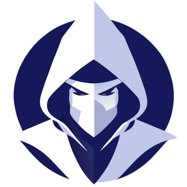 Suikastçı karakter vektörü, esports logo tasarım vektörü için suikastçı illüstrasyonu, hayran sanatı. vektör illüstrasyonu.