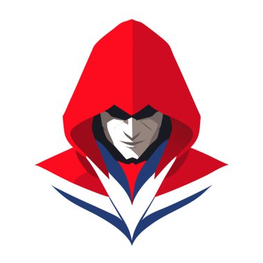 Suikastçı karakter vektörü, esports logo tasarım vektörü için suikastçı illüstrasyonu, hayran sanatı. vektör illüstrasyonu.