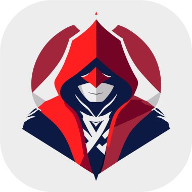 Suikastçı karakter vektörü, esports logo tasarım vektörü için suikastçı illüstrasyonu, hayran sanatı. vektör illüstrasyonu.