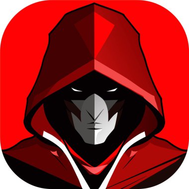 Suikastçı karakter vektörü, esports logo tasarım vektörü için suikastçı illüstrasyonu, hayran sanatı. vektör illüstrasyonu.