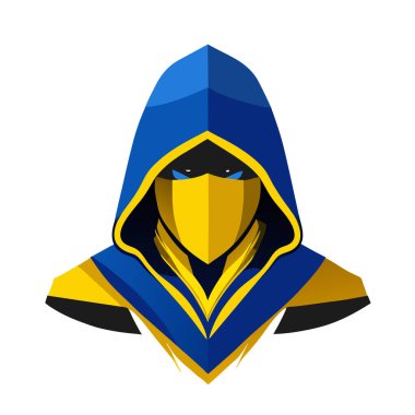 Suikastçı karakter vektörü, esports logo tasarım vektörü için suikastçı illüstrasyonu, hayran sanatı. vektör illüstrasyonu.