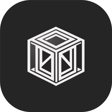 Farklı reklamlar, kapaklar veya afişler için soyut küp vektör şablonları, artırılmış gerçeklik tasarım logosu minimalist parlama, simetrik, karmaşık, sanat,