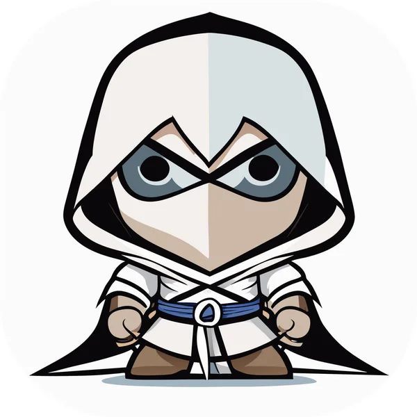 Assassin Διάνυσμα Χαρακτήρα Δολοφόνος Εικονογράφηση Για Esports Λογότυπο Σχεδιασμό Διάνυσμα — Διανυσματικό Αρχείο