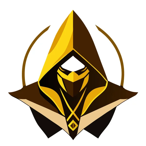 Assassin Character Vector Assassin Illustration Esports Logo Design Vector Fan — Stock Vector