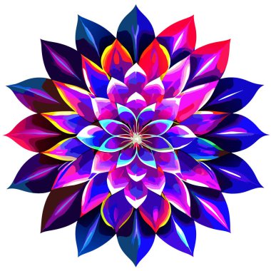 Güzeller güzeli ışık saçan yaprakları zarif mekanik çakra nilüfer çiçekleri açar. Lüks doğulu çiçek arka plan vektörü. Zarif beyaz nilüfer çiçekleri altın çizgiler sanat, yapraklar.