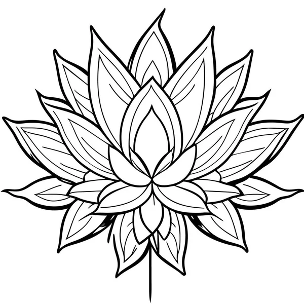 Vackra Locka Belysa Bladverk Elegant Mekaniska Chakra Lotus Blomma Lyx — Stock vektor