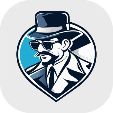 zeki bilim adamı maskotu, klasik, logo, temiz, katı renk, klipsli sanat tarzı, vektör stili, çılgın bilim adamı, klasik logo çizgisi sanat konsepti siyah-beyaz, el çizimi.