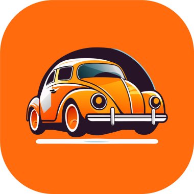 araba logosu düz vektör, araba logosu izole edilmiş beyaz arkaplan, gerçekçi araba vektörü özel yarış arabası illüstrasyon sanat sporu, t-shirt vektör poster sanatı sürükleniyor.