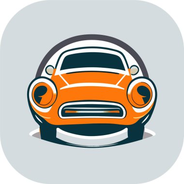 araba logosu düz vektör, araba logosu izole edilmiş beyaz arkaplan, gerçekçi araba vektörü özel yarış arabası illüstrasyon sanat sporu, t-shirt vektör poster sanatı sürükleniyor.