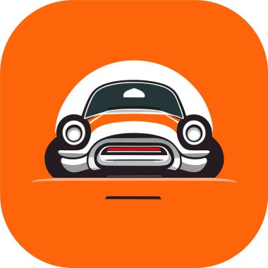 araba logosu düz vektör, araba logosu izole edilmiş beyaz arkaplan, gerçekçi araba vektörü özel yarış arabası illüstrasyon sanat sporu, t-shirt vektör poster sanatı sürükleniyor.