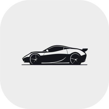 araba logosu düz vektör, araba logosu izole edilmiş beyaz arkaplan, gerçekçi araba vektörü özel yarış arabası illüstrasyon sanat sporu, t-shirt vektör poster sanatı sürükleniyor.